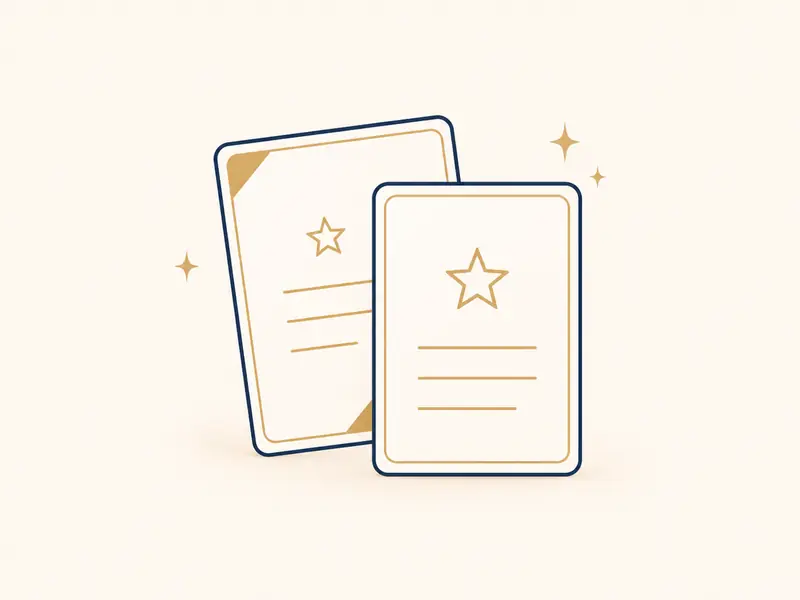 Illustration of a review request card